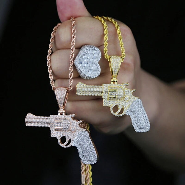 Pistol Pendant & Chain