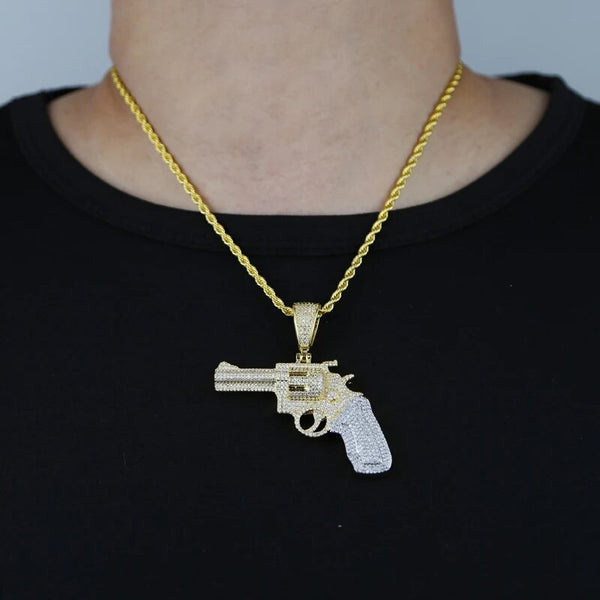 Pistol Pendant & Chain