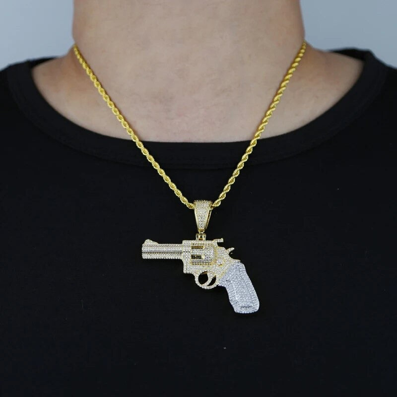 Pistol Pendant & Chain