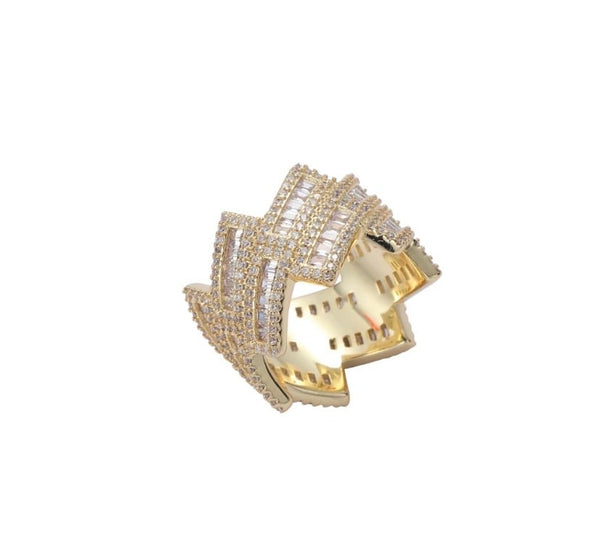 Baguette Cuban Ring