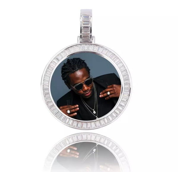 Baguette Cut Custom Picture Chain